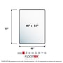Floortex Cleartex Megamat Carpet & Hard Floor Chair Mat, 46" x 53", Clear Polycarbonate (FCM121345ER)~#|#~sp245876168_sc7