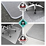 Floortex Cleartex Megamat Carpet & Hard Floor Chair Mat, 46" x 60", Clear Polycarbonate (FCM121525ER)~#|#~sp245876173_sc7