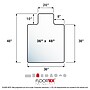Floortex Computex Advantagemat Carpet Chair Mat with Lip, 36" x 48", Designed for Medium-Pile Carpet, Clear PVC (319226LV)~#|#~sp245876233_sc7