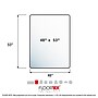 Floortex Ultimat Cleartex Carpet Chair Mat, 48" x 53", Designed for Medium-Pile Carpet, Clear Polycarbonate (1113423ER)~#|#~sp245876247_sc7