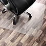 Floortex Cleartex Unomat Hard Floor and Carpet Tiles Chair Mat, 48" x 53", Clear Polycarbonate (1213420ERA)~#|#~sp245876292_sc7