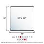 Floortex Cleartex Ultimat Carpet Chair Mat, 60" x 60", Clear Polycarbonate (FR1115015023ER)~#|#~sp245876348_sc7