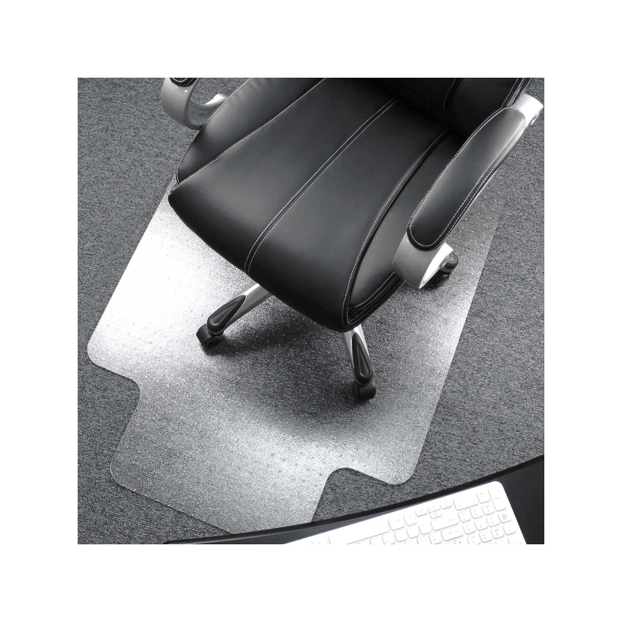 Floortex Ultimat Cleartex Carpet Chair Mat with Lip, 48″ x 60″, Designed for Medium-Pile Carpet, Clear Polycarbonate (1115223LR) Sansujyuku sansujyuku.com
