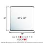 Floortex Ultimat Cleartex Hard Floor Chair Mat, 48" x 48", Clear Polycarbonate (1212119ER)~#|#~sp245876401_sc7