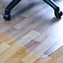 Floortex Ecotex Hard Floor Chair Mat, 45" x 53", Clear Marvec BioPVC (NRCMFLFS0003)~#|#~sp245876714_sc7
