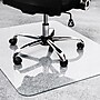Floortex Glaciermat Carpet & Hard Floor Chair Mat, 36" x 40", Crystal Clear Glass (NCCMFLGL0012)~#|#~sp245876719_sc7