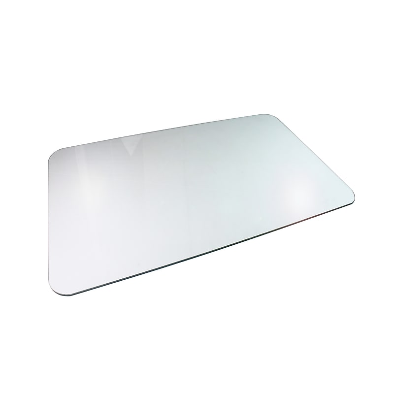 Floortex Glaciermat Carpet & Hard Floor Chair Mat, 36" x 40", Crystal Clear Glass (NCCMFLGL0012) image 1