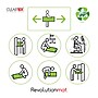 Floortex Revolutionmat Carpet Chair Mat, 46" x 57", Designed for Low-Pile Carpet, Translucent Polypropylene (NCMFLLGC0004)~#|#~sp245876854_sc7