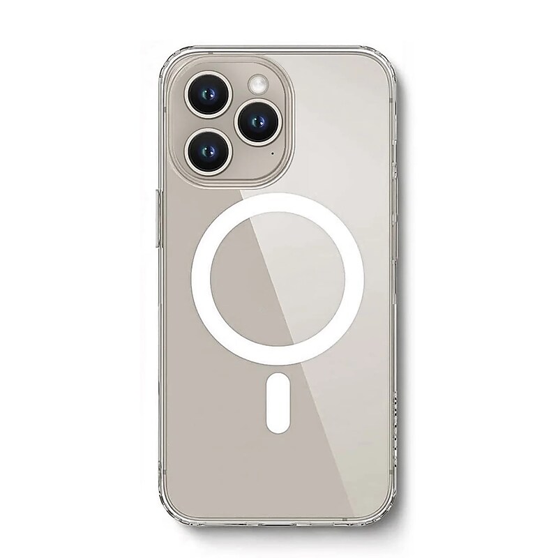 SaharaCase Hybrid-Flex Hard Shell MagSafe Case for iPhone 15 Pro Max, Shock Absorbing, Clear (CP00472) image 1