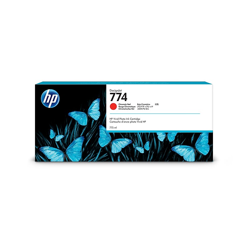 HP 774 Red Standard Yield Ink Cartridge (P2W02A) image 1
