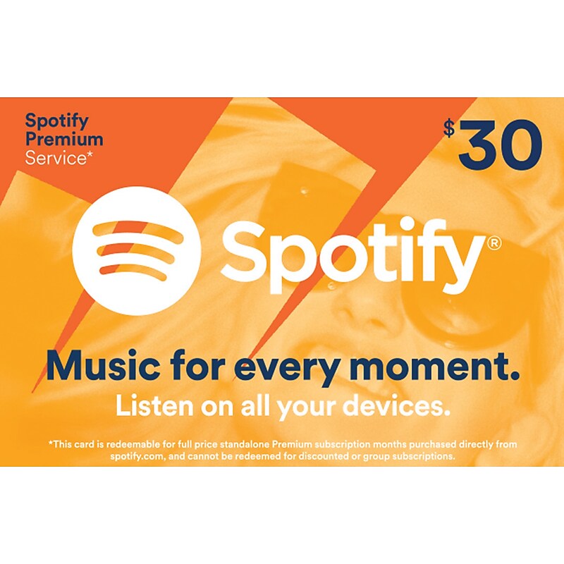 Spotify Gift Card $ 30 (89137B3000) image 1