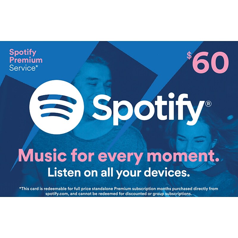 Spotify Gift Card $ 60 (89136B6000) image 1