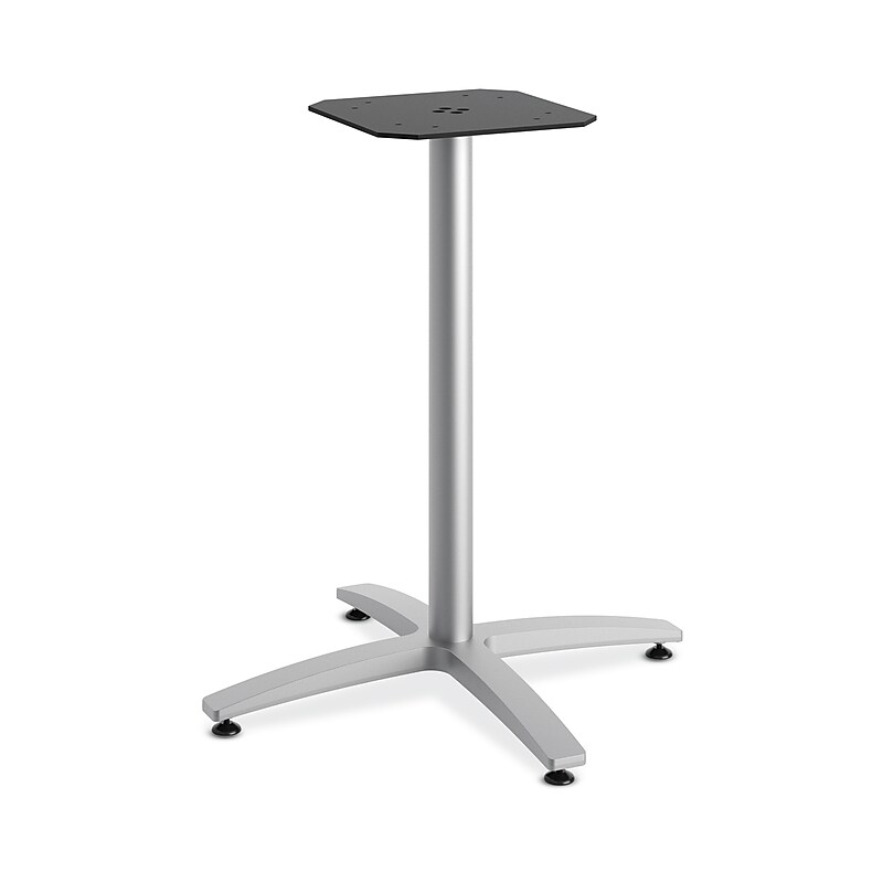 HON Between X-Base, Seated Height, For 30" and 36" Tops, Textured Silver Finish, (HONBTX30SPR8) image 1