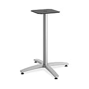 HON Between X-Base, Seated Height, For 30" and 36" Tops, Textured Silver Finish, (HONBTX30SPR8)