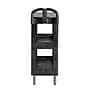 Rubbermaid Commercial BRUTE 3-Shelf Resin Mobile Heavy-Duty Ergo Flat Utility Cart with Swivel Wheels, Black (2203280)~#|#~sp246913770_sc7