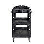 Rubbermaid Commercial BRUTE 3-Shelf Resin Mobile Heavy-Duty Ergo Lipped Utility Cart with Swivel Wheels, Black (2196862)~#|#~sp246913778_sc7