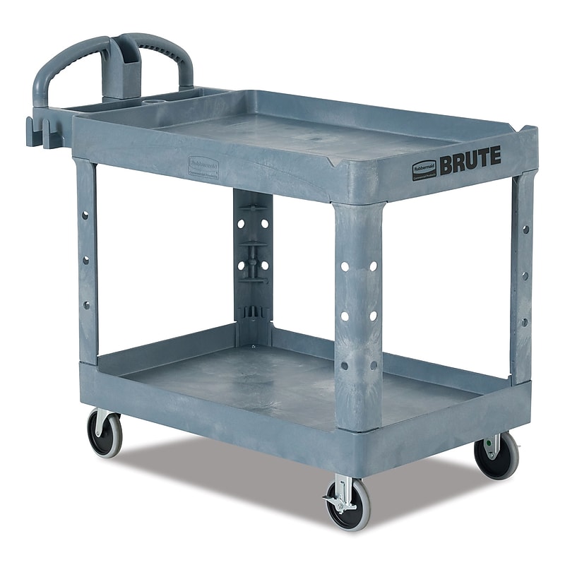 Rubbermaid Commercial BRUTE Platform Truck, 750 lb. Capacity, Gray (2192463) image 1