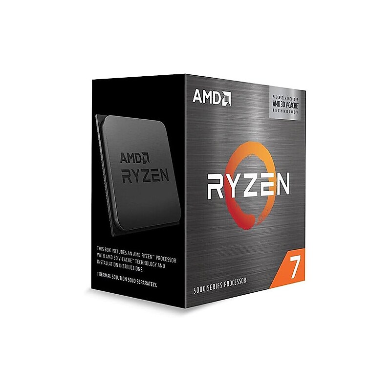 AMD Ryzen 7 5700X3D 8-core 3GHz Computer Processor, Socket AM4 (100-100001503WOF)