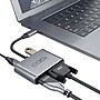 CODi 4-In-1 USB-C Display Adapter, HDMI, VGA, USB-C PD, USB-A 3.0, Gray (A01063M)~#|#~sp247058800_sc7