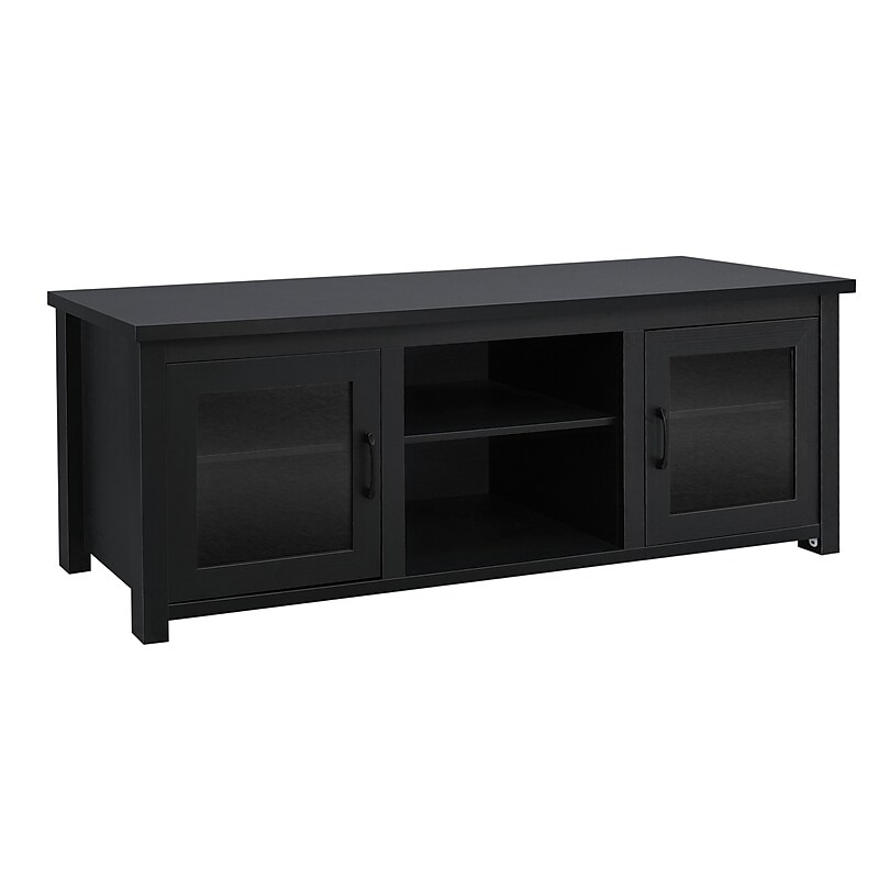 Flash Furniture Sheffield Console TV Stand, Screens up to 80", Black (GCMBLK65BLK) image 1