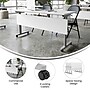 Flash Furniture Palmer 60"W x 24"D Foldable Training Room Table, Laminate, White Tabletop/Gray Frame (MTM6024TLEGWG)~#|#~sp247435198_sc7