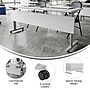 Flash Furniture Palmer 72"W x 24"D Foldable Training Room Table, Laminate, Gray Tabletop/Gray Frame (MTM7224TLEGGG)~#|#~sp247435218_sc7