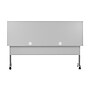 Flash Furniture Palmer 72"W x 24"D Foldable Training Room Table, Laminate, Gray Tabletop/Gray Frame (MTM7224TLEGGG)~#|#~sp247435224_sc7