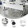Flash Furniture Palmer 72"W x 24"D Foldable Training Room Table, Laminate, White Tabletop/Gray Frame (MTM7224TLEGWG)~#|#~sp247504798_sc7