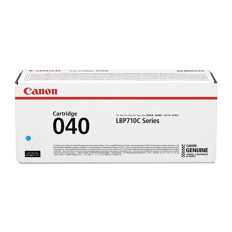 Canon 040 Cyan Standard Yield Toner Cartridge, Prints Up to 5,400 Pages (CNM0458C001AA) image 1