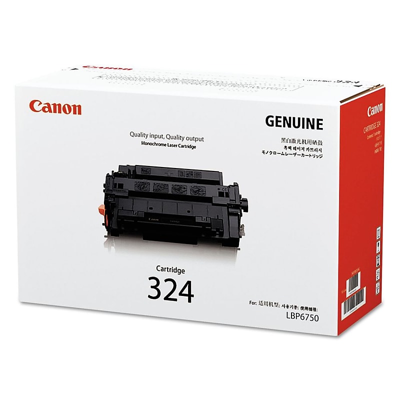 Canon 324 Black Standard Yield Toner Cartridge (CNM3481B003AA) image 1
