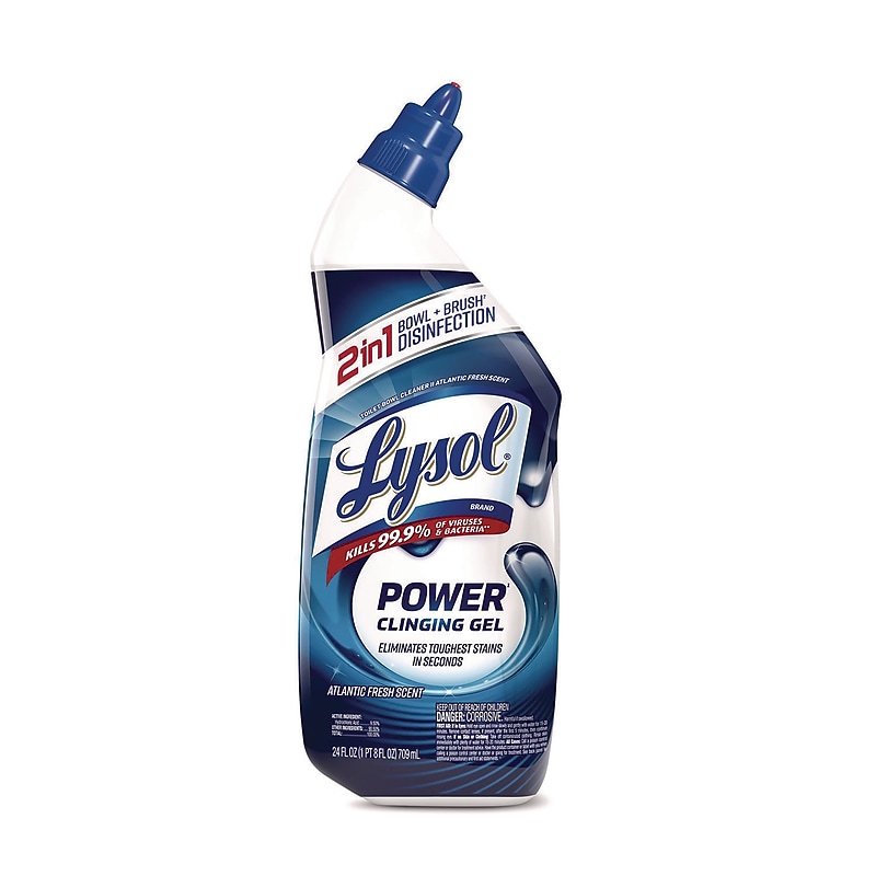 Lysol Disinfecting Toilet Bowl Cleaner, Atlantic Fresh Scent, 24 oz. (19200-98012) image 1