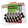 Scotch Felt Pads, Brown, 1", 44/Pack (FP821-44NA)~#|#~sp248341063_sc7