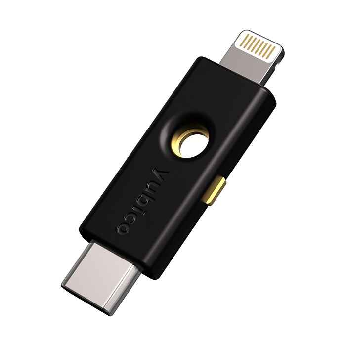 Yubico YubiKey 5Ci Security Key, Lighting/USB-C, Black