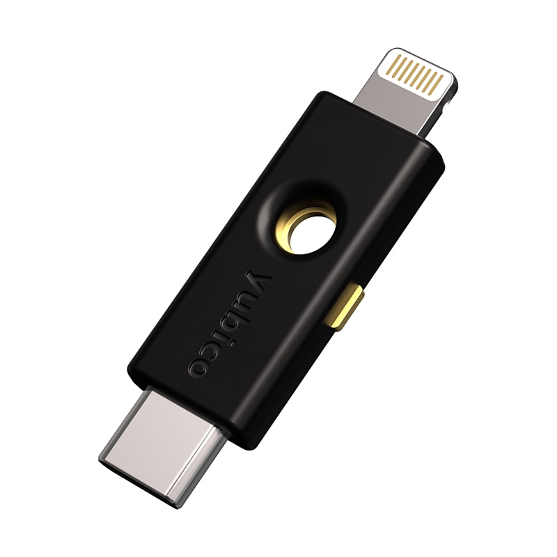 Yubico YubiKey 5Ci Security Key, Lighting/USB-C, Black (8880001067) image 1