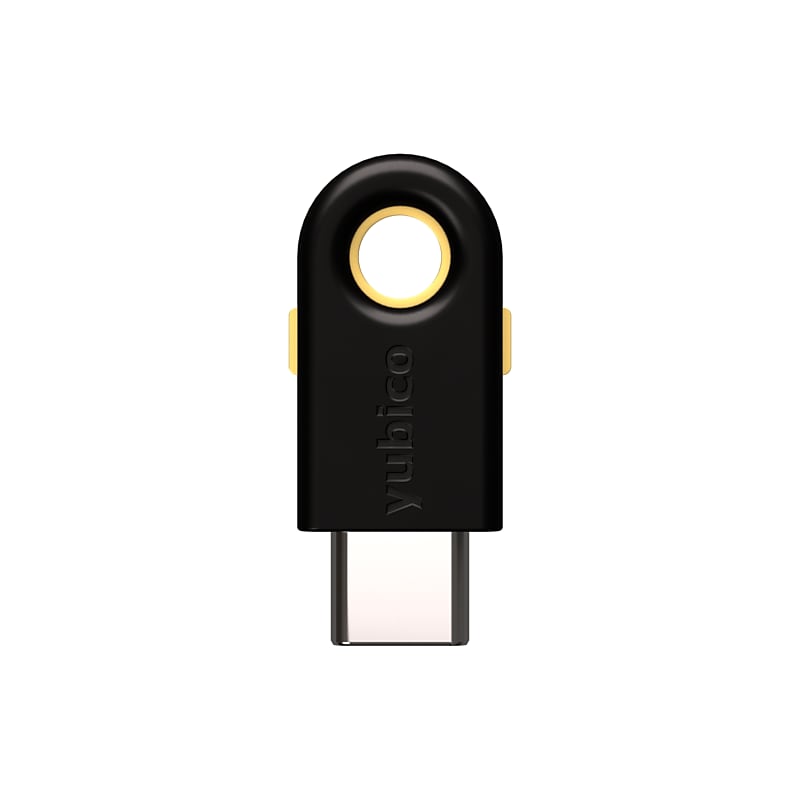 Yubico YubiKey 5C Security Key, USB-C, Black (8880001028) image 1