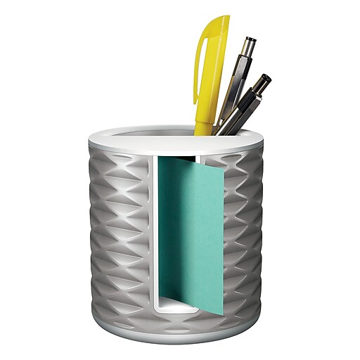 Postit® Note Dispenser for 3" x 3" PopUp Notes, White/Grey (ABS330W