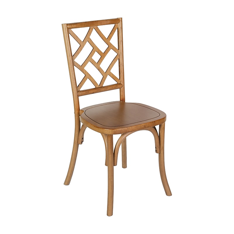Flash Furniture Brooklyn Contemporary Wood Dining Chair, Pecan (ZH81005PEC) image 1