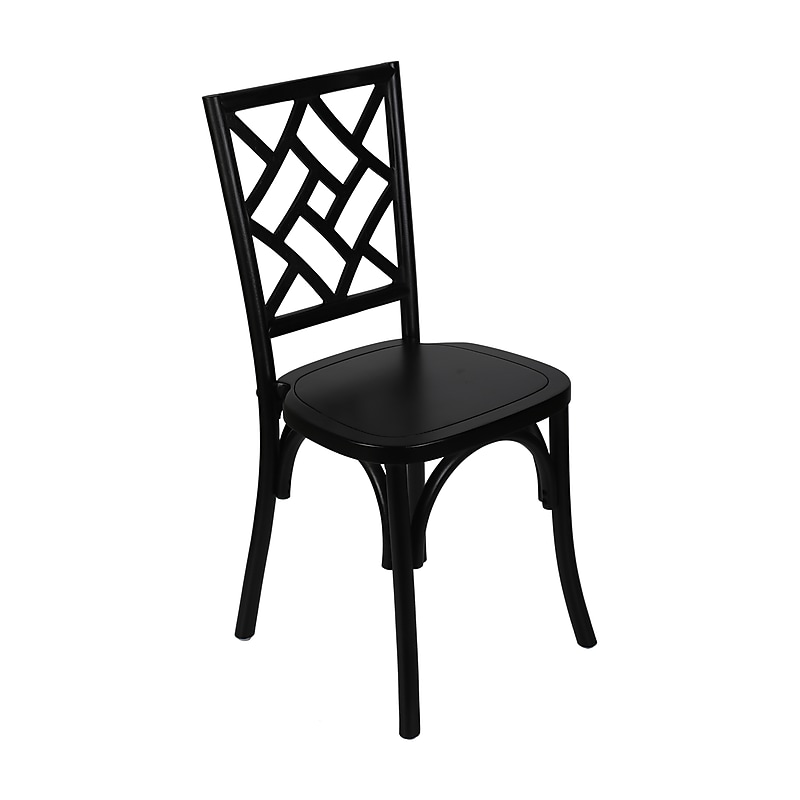 Flash Furniture Brooklyn Contemporary Wood Dining Chair, Black (ZH81005BLK) image 1