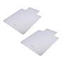 Mind Reader Carpet Chair Mat with Lip, 36" x 48'', Low-Pile, Clear, Set of 2 (2OFFCMAT-CLR)~#|#~sp249955786_sc7