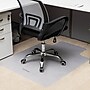 Mind Reader Carpet Chair Mat with Lip, 36" x 48'', Low-Pile, Clear, Set of 2 (2OFFCMAT-CLR)~#|#~sp249955787_sc7