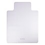 Mind Reader Carpet Chair Mat with Lip, 36" x 48'', Low-Pile, Clear, Set of 2 (2OFFCMAT-CLR)~#|#~sp249955791_sc7