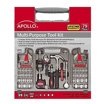 Apollo Tools Multi-Purpose Tool Kit, 79 Pieces (DT9411)