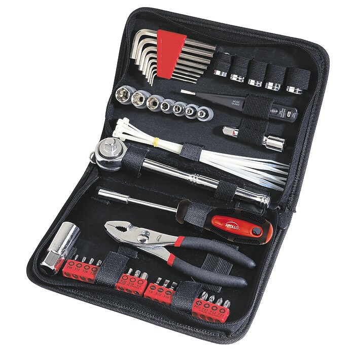 Apollo Tools Auto Tool Set In Zipper Case, 56 Pieces (DT9774