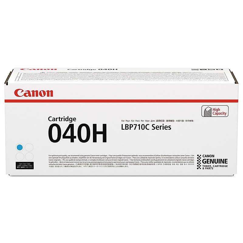 Canon 040H Cyan High Yield Toner Cartridge (CNM0459C001AA) image 1