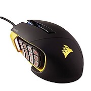 Certified Refurbished Corsair SCIMITAR Pro Wired Optical Gaming Mouse Black/Yellow (CH-9000091-WW-B)