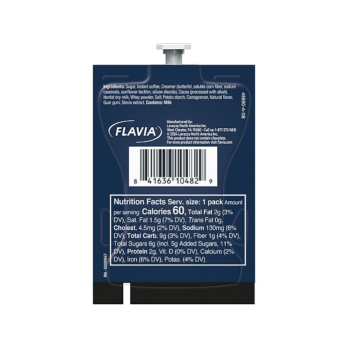 Lavazza Mocha Latte Coffee Flavia Freshpacks, 72/Carton (48690