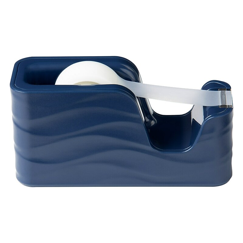 Scotch Wave Desktop Dispenser, 2.13" x 2.75", 1" Core, Navy (C20-WAVE-MI) image 1