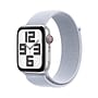 Apple Watch SE GPS + Cellular Smartwatch, 44mm, Silver Aluminum Case with Blue Cloud Sport Loop (MXG63LL/A)~#|#~sp252646121_sc7
