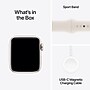 Apple Watch SE GPS Smartwatch, 40mm, Starlight Aluminum Case with Starlight Sport Band, Small/Medium (MXEF3LL/A)~#|#~sp252646148_sc7