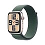 Apple Watch SE GPS Smartwatch, 44mm, Starlight Aluminum Case with Lake Green Sport Loop (MXEW3LL/A)~#|#~sp252646190_sc7